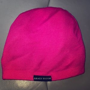 Hot pink kids satin lined cap